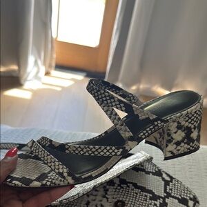 Nine West Black and White Heels Sleek and Stylish